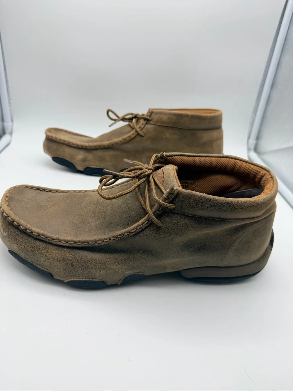 Men's Suede Chukka Moccasin Boots - Brown Size 10